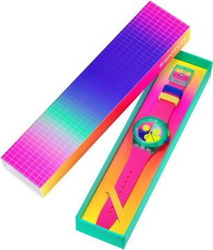 Swatch SUSG408 SWATCH NEON FLASH ARROW Kol Saati