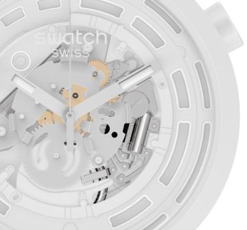 Swatch SB03W100 C-WHITE BIG BOLD BIOCERAMIC Kol Saati