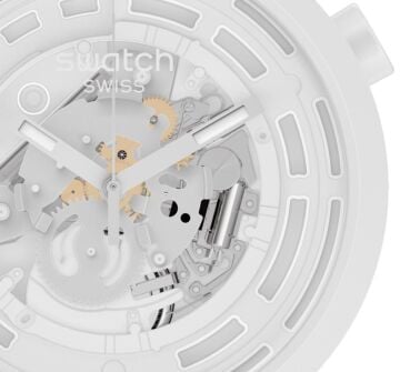 Swatch SB03W100 C-WHITE BIG BOLD BIOCERAMIC Kol Saati