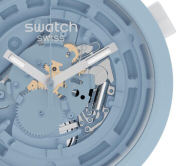 Swatch SB03N100 C-BLUE BIG BOLD BIOCERAMIC Kol Saati