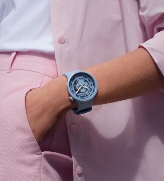 Swatch SB03N100 C-BLUE BIG BOLD BIOCERAMIC Kol Saati