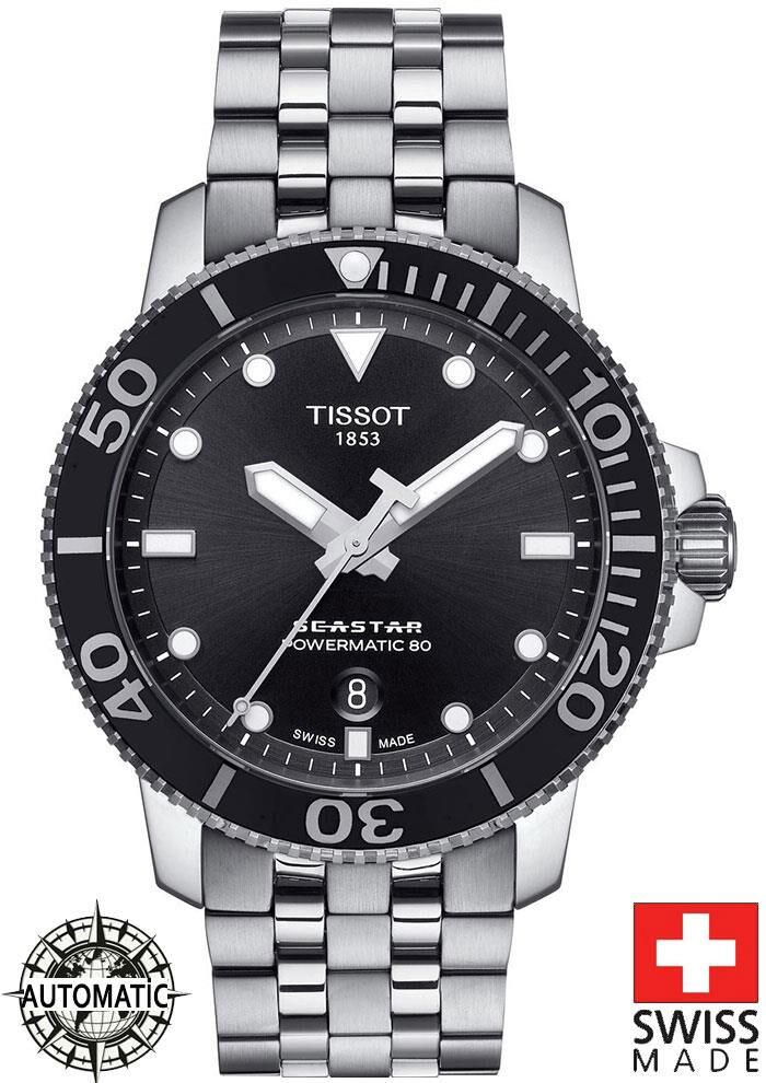 Tissot SEASTAR 1000 POWERMATİC 80 [43mm] T120.407.11.051.00 Erkek Kol Saati