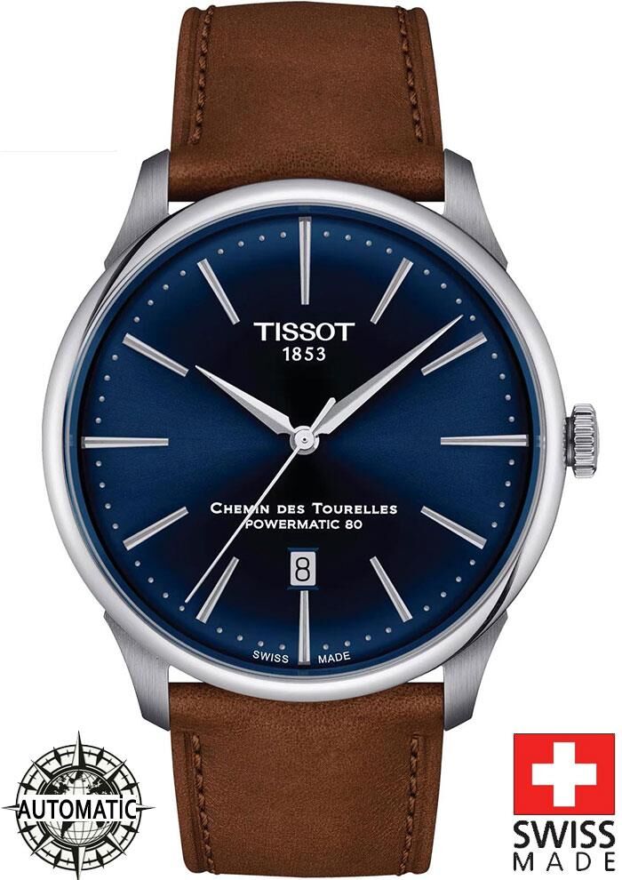 Tissot CHEMİN DES TOURELLES POWERMATİC 80 [42mm] T139.407.16.041.00 Erkek Kol Saati