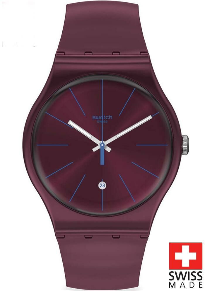 Swatch SUOR402 BURGUNDAZING Kol Saati