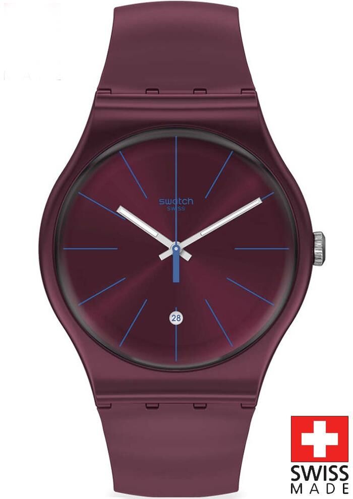 Swatch SUOR402 BURGUNDAZING Kol Saati