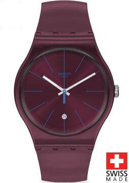 Swatch SUOR402 BURGUNDAZING Kol Saati