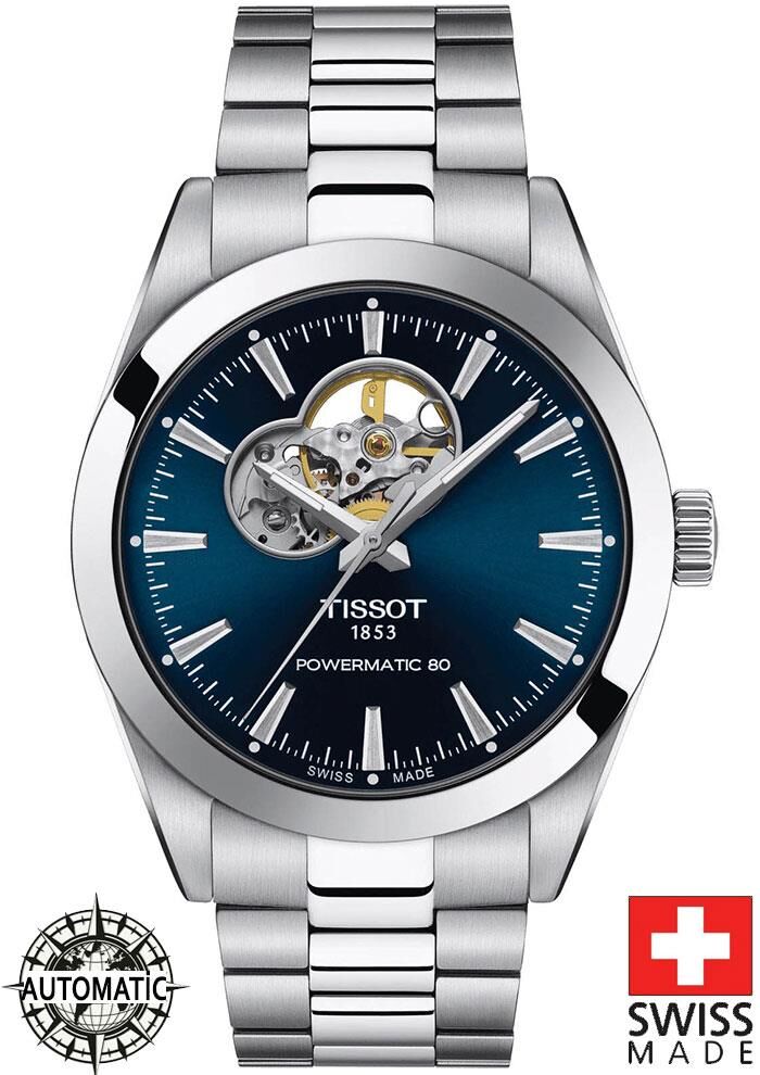 Tissot GENTLEMAN POWERMATIC 80 OPEN HEART T127.407.11.041.01 Erkek Kol Saati