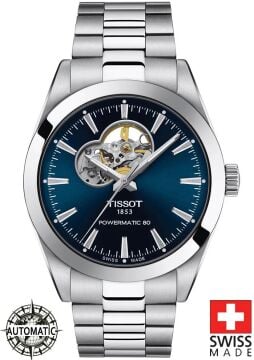 Tissot GENTLEMAN POWERMATIC 80 OPEN HEART T127.407.11.041.01 Erkek Kol Saati