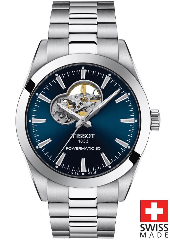 Tissot GENTLEMAN POWERMATIC 80 OPEN HEART T127.407.11.041.01 Erkek Kol Saati