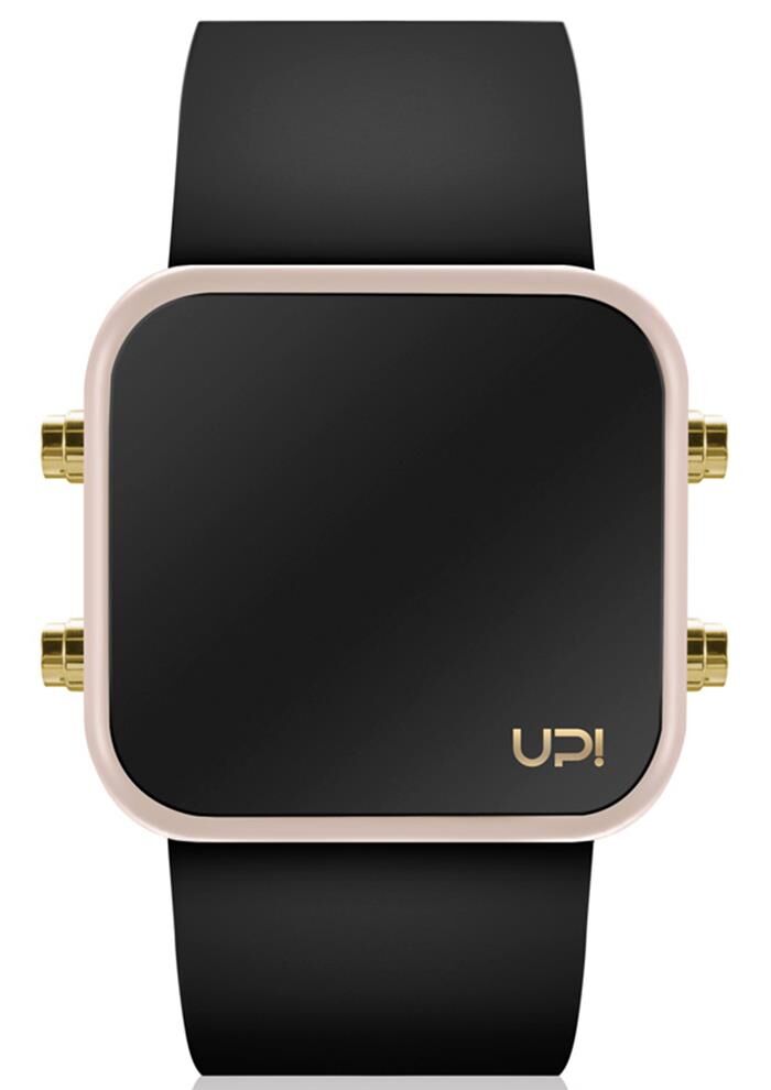 Up Watch 1603 LED MİNİ GOLD POWDER&BLACK Kol Saati