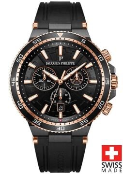 Jacques Philippe JPQGC447411SBR [43mm] Erkek Kol Saati