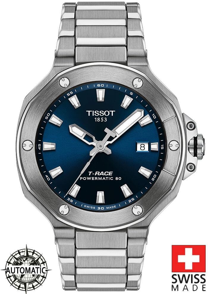 Tissot T-RACE POWERMATİC 80 [41mm] T141.807.11.041.00 Erkek Kol Saati