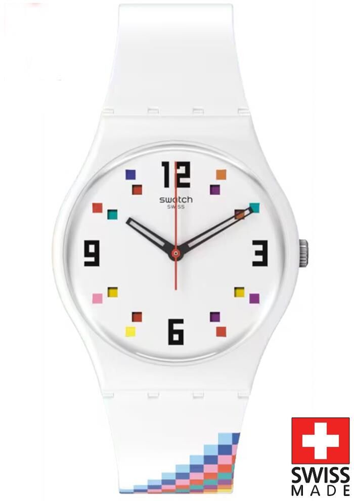 Swatch SO28W700 MERRY-GO-ROUND SQUARES Kol Saati