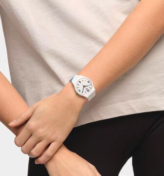 Swatch SO28W700 MERRY-GO-ROUND SQUARES Kol Saati