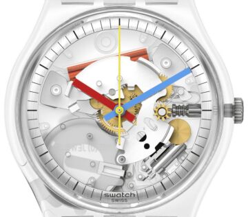 Swatch SO28K100-S06 CLEARLY GENT Kol Saati