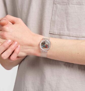 Swatch SO28K100-S06 CLEARLY GENT Kol Saati