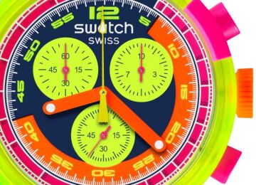 Swatch SB06J100 NEON TO THE MAX Kol Saati