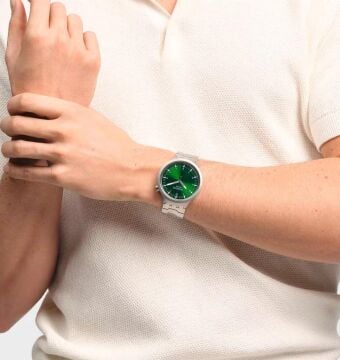 Swatch SB07S101G FOREST FACE Big Bold Irony Kol Saati