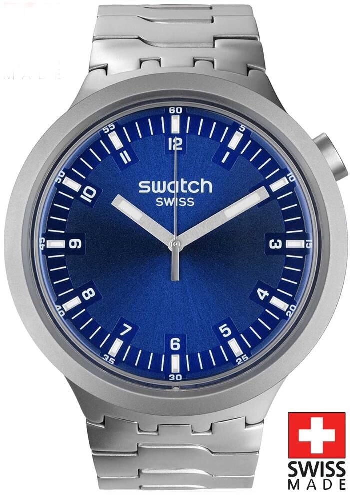 Swatch SB07S102G INDIGO HOUR Big Bold Irony Kol Saati