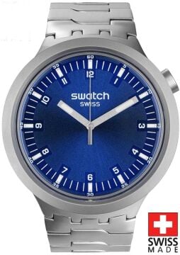Swatch SB07S102G INDIGO HOUR Big Bold Irony Kol Saati
