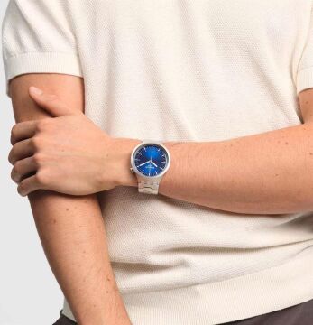 Swatch SB07S102G INDIGO HOUR Big Bold Irony Kol Saati