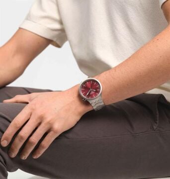 Swatch SB07S104G SCARLET SHIMMER Big Bold Irony Kol Saati