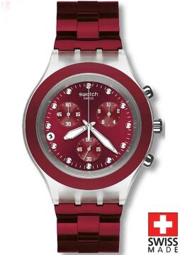Swatch SVCK4054AG FULL-BLOODED BURGUNDY Kol Saati