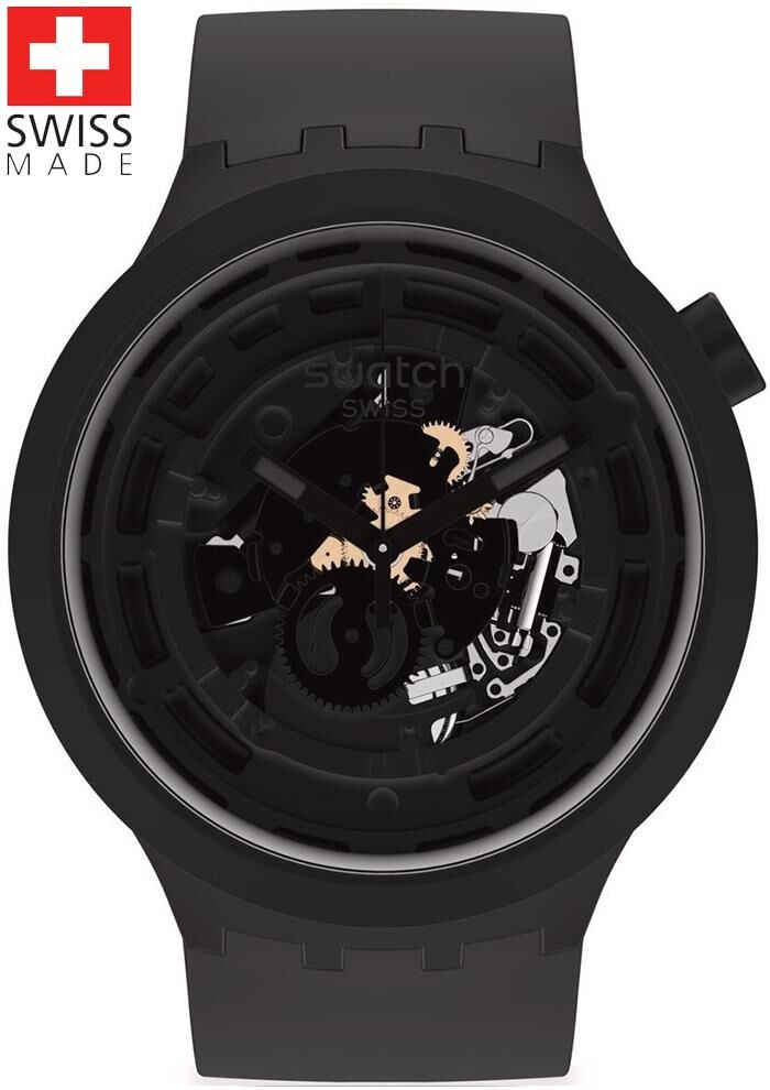 Swatch SB03B100 C-BLACK BIG BOLD BIOCERAMIC Kol Saati