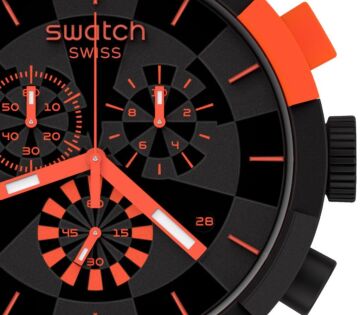 Swatch SB02B402 CHECKPOINT RED Kol Saati