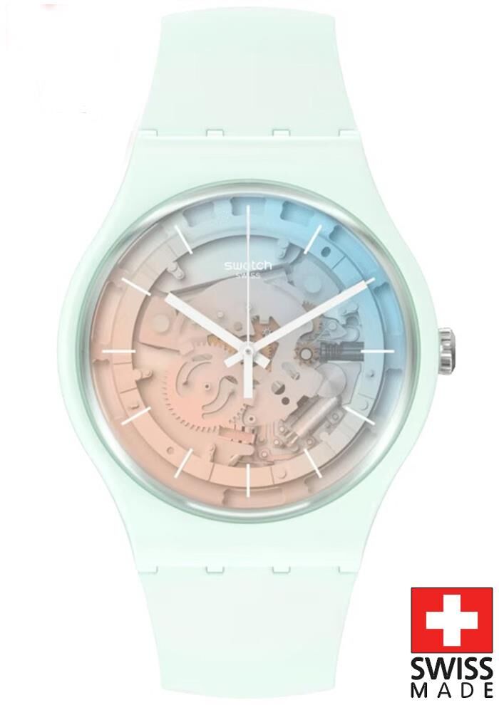 Swatch SO32S101 FLEETINGLY ICEBLUE Kol Saati