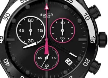 Swatch YVB413 MAGENTA AT NIGHT Erkek Kol Saati