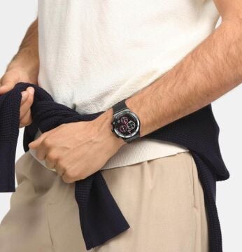 Swatch YVB413 MAGENTA AT NIGHT Erkek Kol Saati