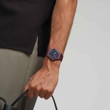 Swatch SO29R707 BURGUNDY BERRY Kol Saati