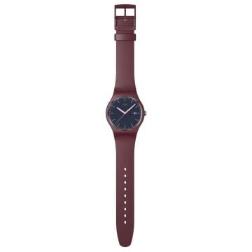 Swatch SO29R707 BURGUNDY BERRY Kol Saati