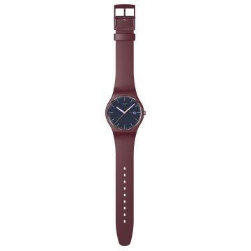 Swatch SO29R707 BURGUNDY BERRY Kol Saati
