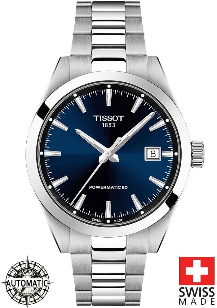 Tissot GENTLEMAN POWERMATİC 80 SİLİCİUM [38mm] T165.807.11.041.00 Erkek Kol Saati