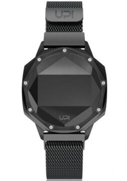 UpWatch 1748 ICONIC SWAROVSKI BLACK LOOP BAND Kol Saati