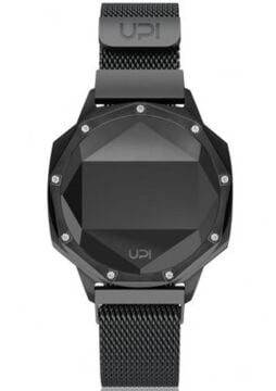 UpWatch 1748 ICONIC SWAROVSKI BLACK LOOP BAND Kol Saati