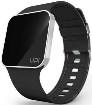 UPGRADE MATTE SILVER&BLACK STRAP KOL SAATİ