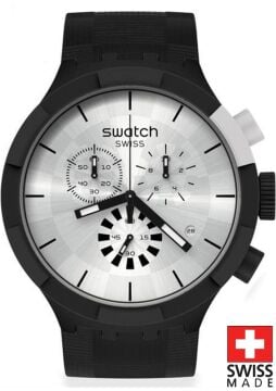 Swatch SB02B404 CHEQUERED SILVER Kol Saati