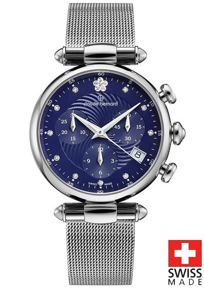 Claude Bernard 10216.3.BUIFN2 CLASSIC CHRONOGRAPH Bayan Kol Saati