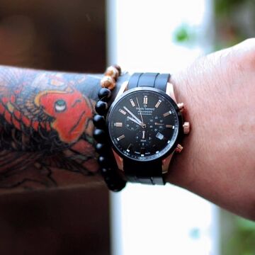 Claude Bernard 10222.37RNCA.NIR AQUARIDER CHRONOGRAPH Erkek Kol Saati