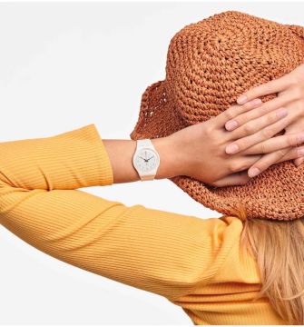 Swatch SO28W106-S14 WHITE BISHOP  Kol Saati