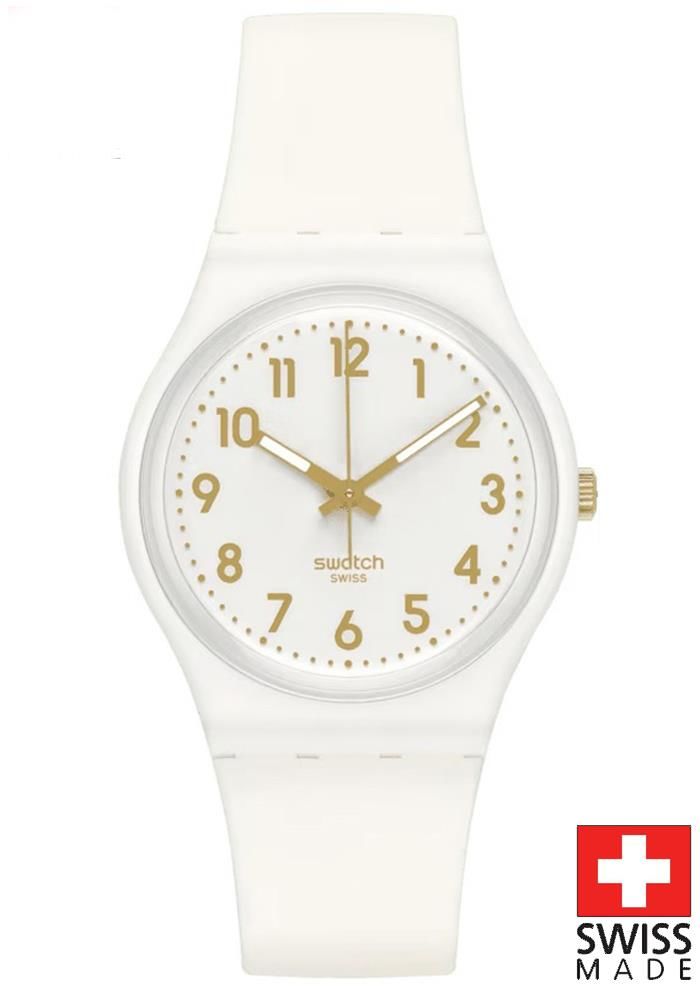 Swatch SO28W106-S14 WHITE BISHOP  Kol Saati