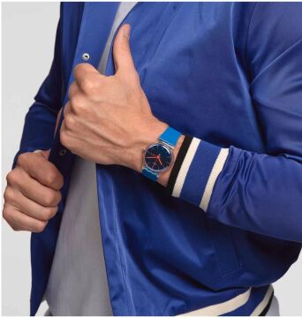 Swatch SO29K702-S14 POLABLUE Kol Saati