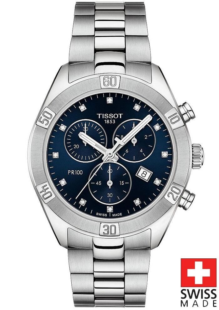 Tissot PR 100 SPORT CHİC CHRONOGRAPH [38mm] T101.917.11.046.00 Kadın Kol Saati