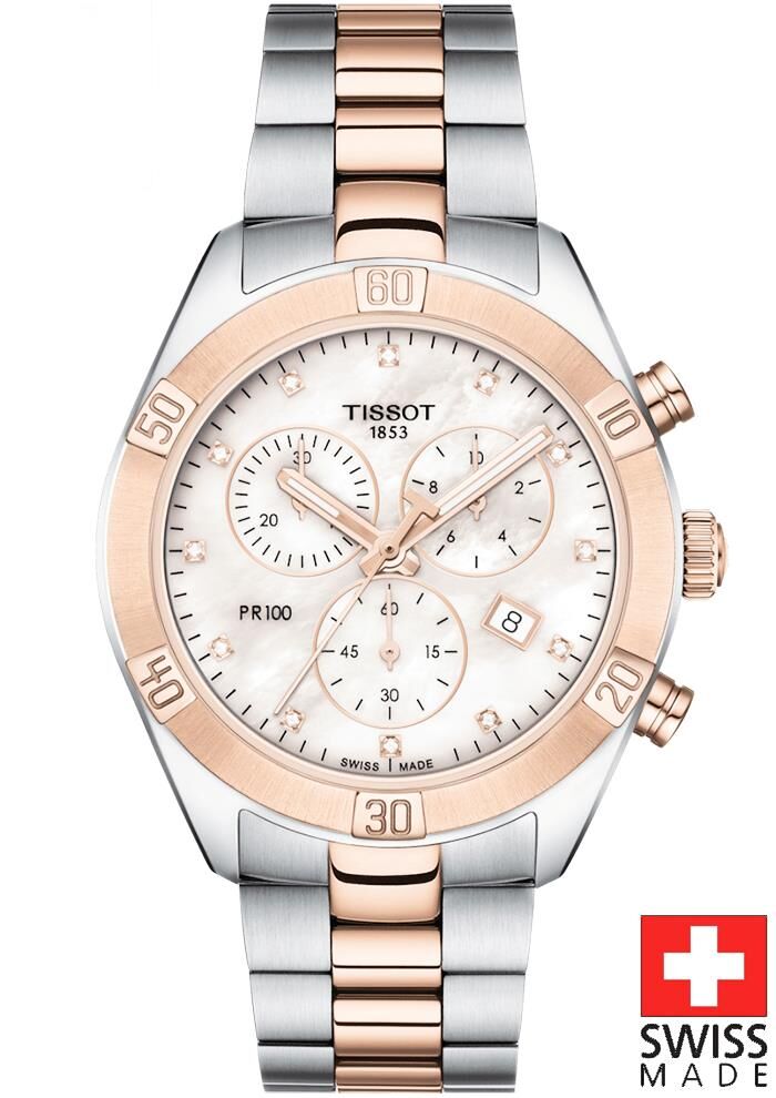 Tissot PR 100 SPORT CHİC CHRONOGRAPH [38mm] T101.917.22.116.00 Kadın Kol Saati