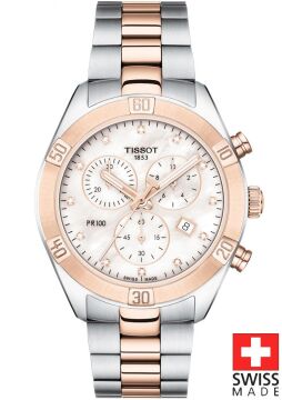 Tissot PR 100 SPORT CHİC CHRONOGRAPH [38mm] T101.917.22.116.00 Kadın Kol Saati