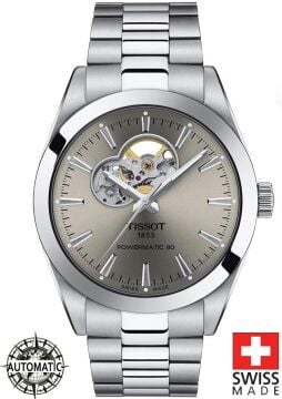 Tissot GENTLEMAN POWERMATIC 80 OPEN HEART T127.407.11.081.00 Erkek Kol Saati