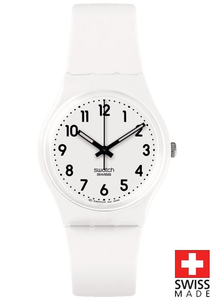 Swatch SO28W107-S14 JUST WHITE SOFT Kol Saati